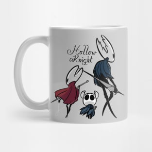 The hollow knight, hornet, and the knight Mug